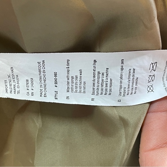 Forever 21 faux leather oversized blazer tan colour size medium - Picture 10 of 16